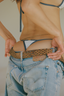 JONES BOTTOMS LACE & DENIM