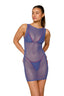 MESH DRESS DENIM