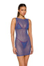 MESH DRESS DENIM